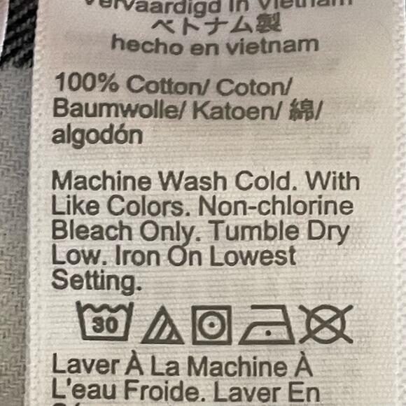 J. Crew Black & White Buffalo Check Flannel Shirt - Picture 9 of 9